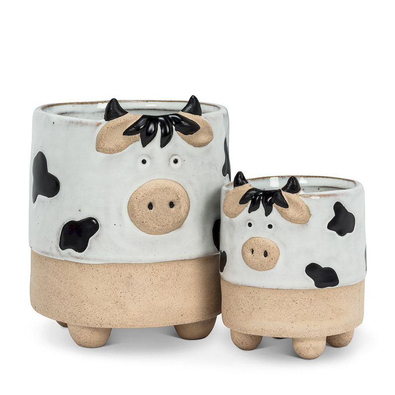 Pot à fleurs en ciment, H 3 po x l 2,5 po x P 2,5 po