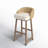 Kemble Upholstered Counter Stool with Solid Wood Frame-1408173161