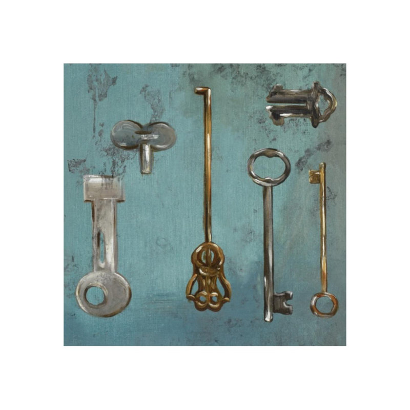 Antique Keys " Antique Keys II ", Outdoor, 24" H x 24" W
