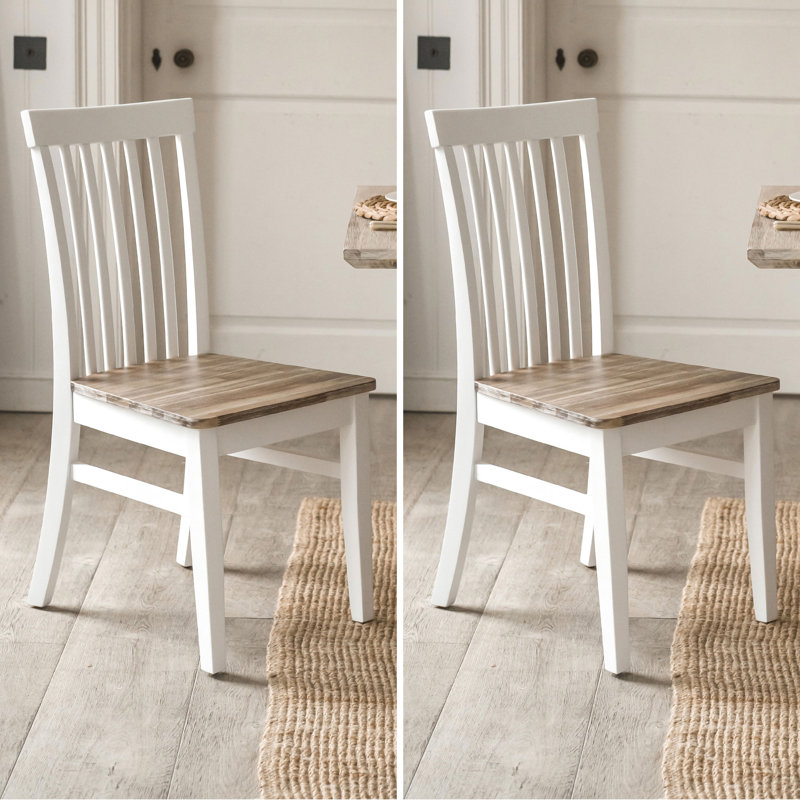 Taylor Slat Back Side Chair, White