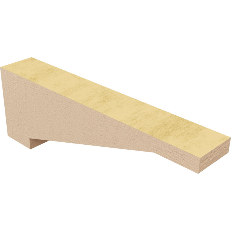 Corbeau en bois de cèdre brut Burlington Thane l 2 po x P 12 po x H 4 po Burlington, H 4 po x l 2 po x P 12 po