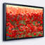 «Thick Red Poppy Flower Field», reproduction de photo sur toile tendue encadrée-26689118