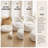 39.4" Wide Oversized Bouclé Barrel Chair Lumbar Pillow, Foam-Filled Comfy Lounge Chair for Living Room and Bedroom