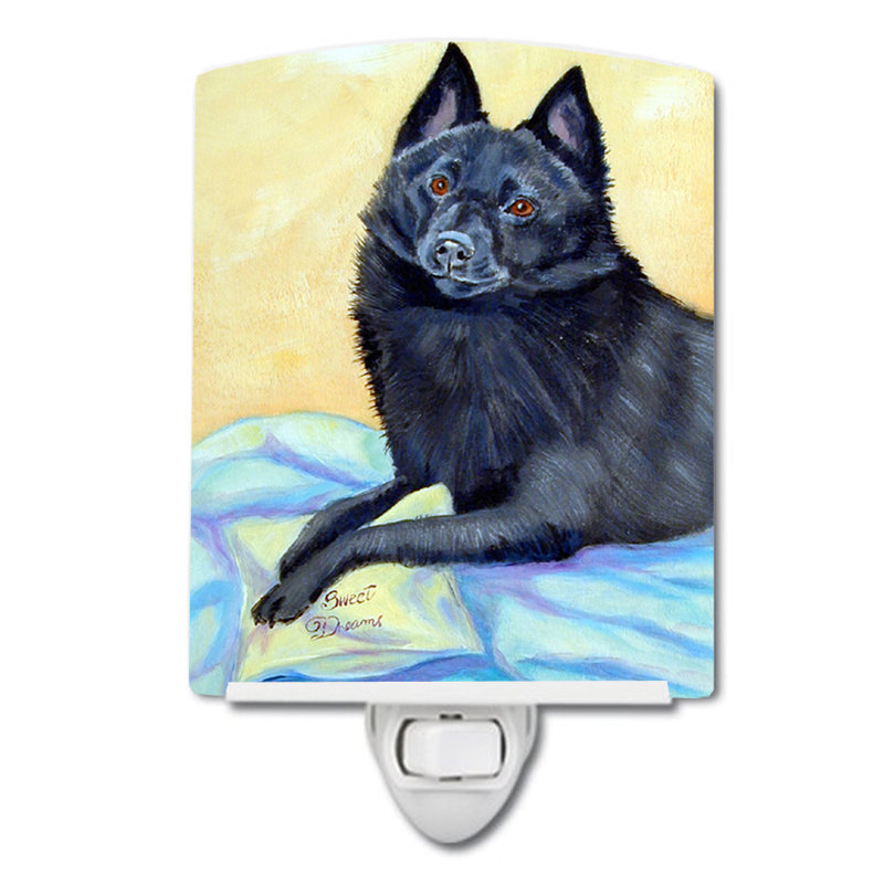 Ampoule de nuit en céramique rêves schipperke
