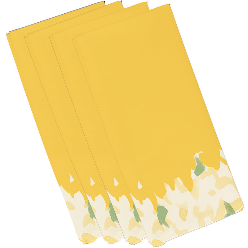 Polyester Floral Square Napkin