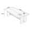 Nut-brown Rectangular Solid Wood Dining table-1916462741