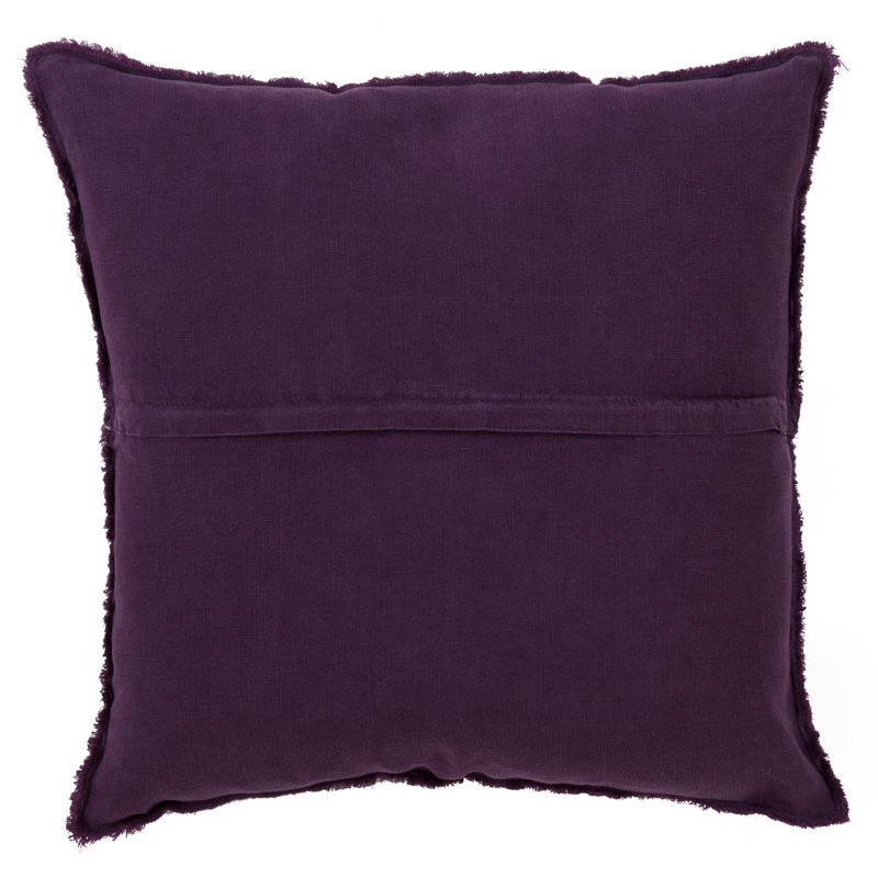 Filia Linen Throw Pillow, Purple