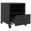 Ameara 36cm W Steel Bedside Table-1826630096