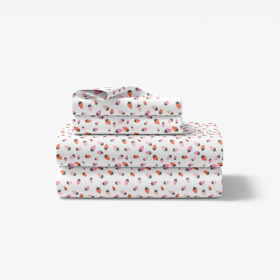 Ensemble de literie pour enfants 4 pièces Strawberries