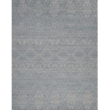 Bariloche Wool Geometric Area Rug in Blue