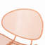Ensemble de 2 chaises Modern Modern Shell, structure en fer thermolaqué de H 34 po - Siège courbé en maille pour patio et jardin-1830126623-1830126620