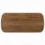Table de salle à manger Lina, 79 po, pieds rectangulaires larges, bois brun noyer