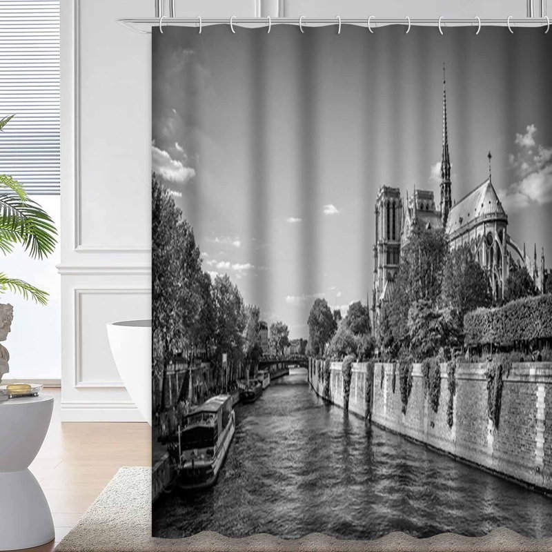 Rideau de douche Paris River, L 72 po x l 84 po
