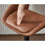 Upholstered PU Leather Bar Stools Modern Swivel Counter Stool with Hollow Backrest for Home Bar Kitchen-1777060147