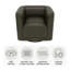 Fauteuil demi-tonneau pivotant en polyester 33 po Cordoba-105340554