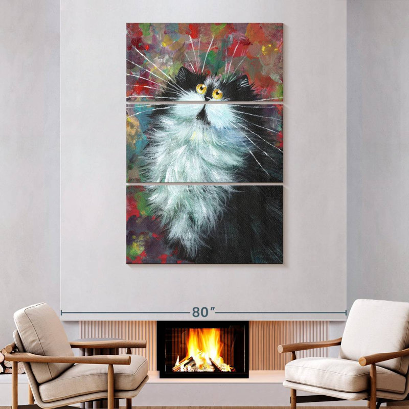 Brampt Zen Cat, 74" H x 48" W