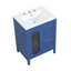 Meuble-lavabo 24 po avec lavabo, meuble-lavabo avec deux tiroirs et porte, tablette réglable, bois massif et panneau de fibres à densité moyenne, bleu-1846210216