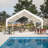 Party Tent Heavy Duty, Large Wedding Event Shelters With 2 Storage Bags & Removable Sidewalls, Outdoor Canopy Gazebo Commercial Tents For Parties Carport Camping Garden Patio-111086288