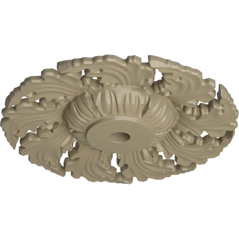 Médaillon de plafond Needham H 14,625 po x l 14,625 po x P 2,25 po, Désert de Gobi