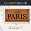 Tapis de porte Shelter Coconut imprimé I Love Paris 24 x 13