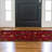 Ottohome Non-Slip Floral Leaves Area Rug For Living Room, Hallway, Entryway Rug, Dark Red-1963097456