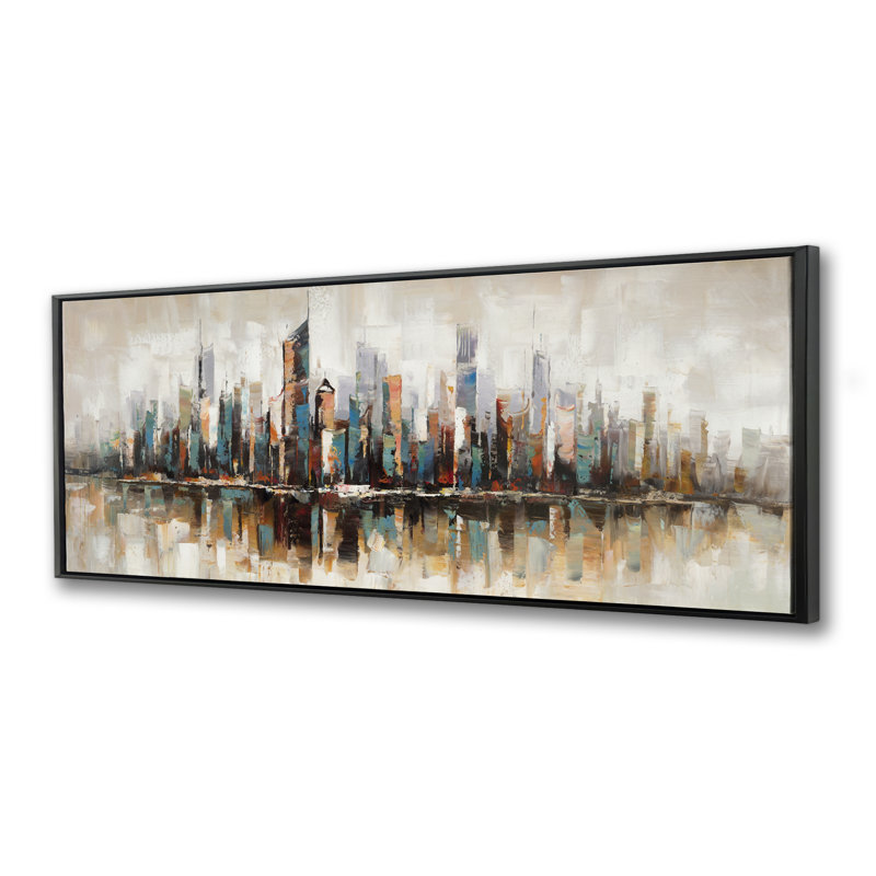 Bâtiments abstraits avec textures | Décor de toile de cités de salon
