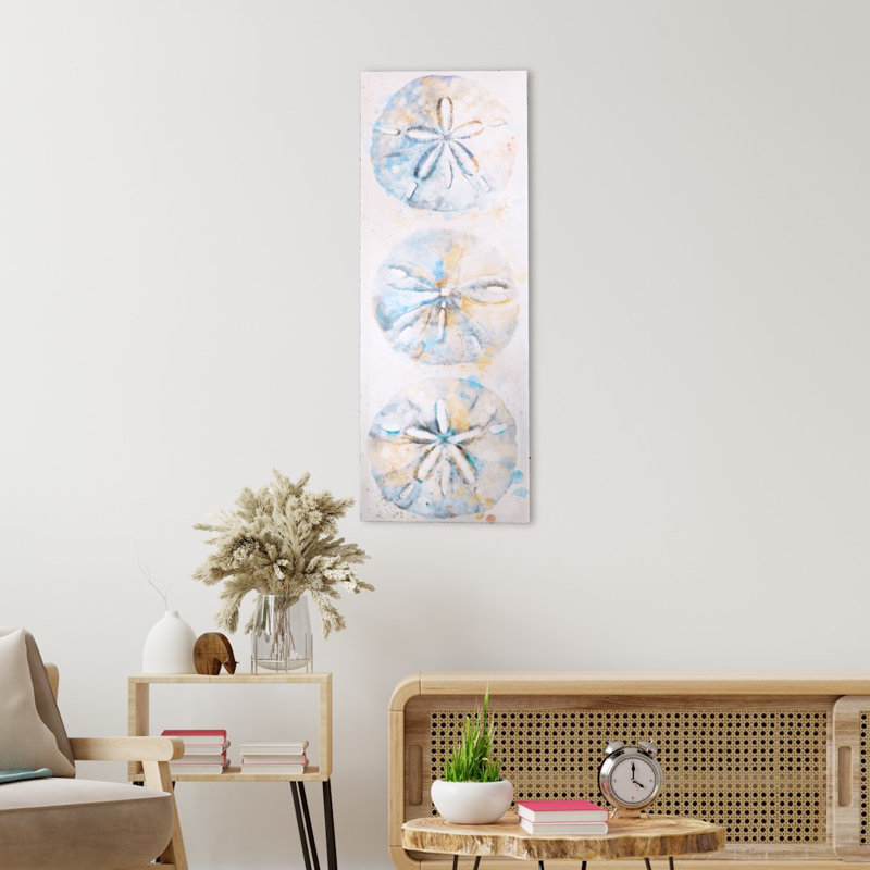 Shell Panel II By Studio Arts Canvas Wall Art Print, 22" H x 8" W, Wrapped Canvas, No Frame