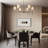 Khloeann 6 - Light Dimmable Round Kitchen Island Chandelier with Cloth Shade