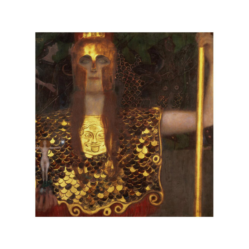 «Minerva or Pallas Athena» par Gustav Klimt - Estampe numérique, H 28 po x l 22 po