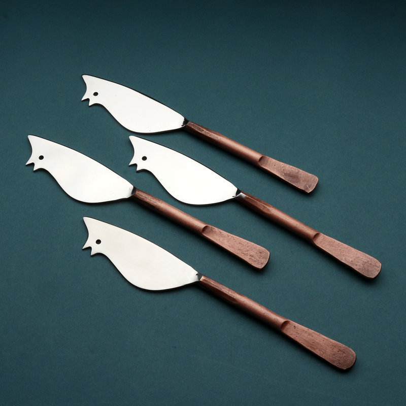 Semiye Ratoncito Cheese Knife/Spreader 4 Pc. Set