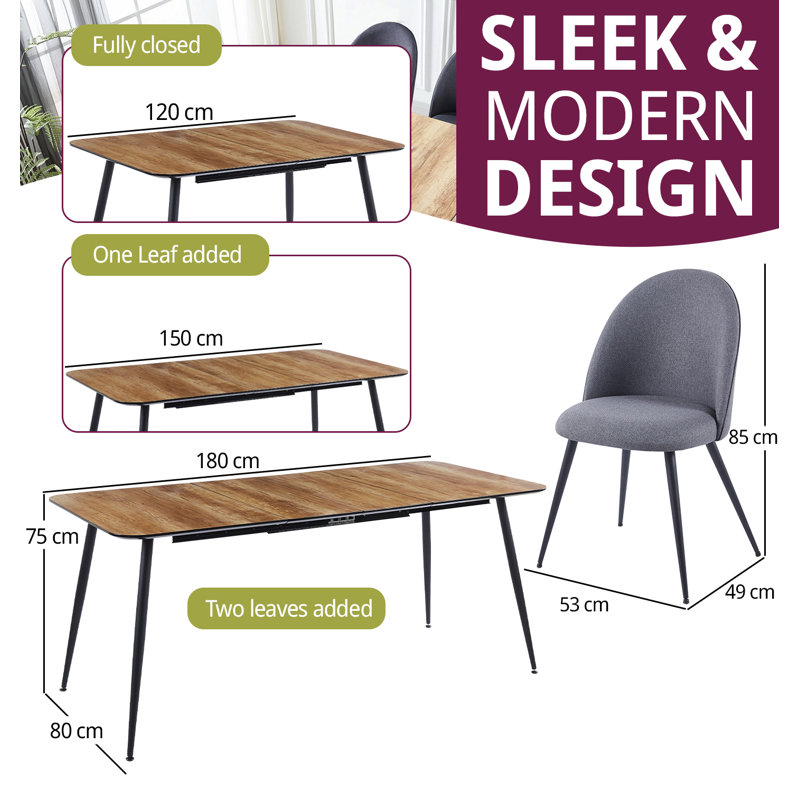 Ormidia 4 - Person Extendable Dining Set