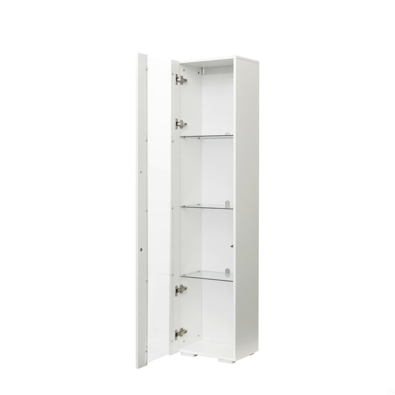 Side Cabinet With Aluminum Strip Lamp