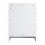 Meuble-lavabo autoportant 72 po avec 4 armoires de rangement et 2 armoires murales, tiroirs souples, contreplaqué blanc brillant pour un agencement flexible