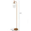 Lampe sur pied moderne classique classique, conception d'éclairage vers le haut pour l'ambiance du salon, la chambre à coucher et l'espace de bureau Lampe sur pied Vela 110-120V