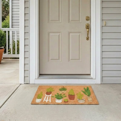 Houseplant Haven Doormat, 17" x 29"