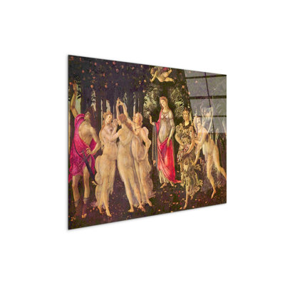 First Spring By Botticelli Sandro 58×78 Cm CrystalArt Acrylic Material Glass Effect, Frameless Panel, Lightweight Ready To Hang by Botticelli Sandro - No Frame Print on Plastic / Acrylic