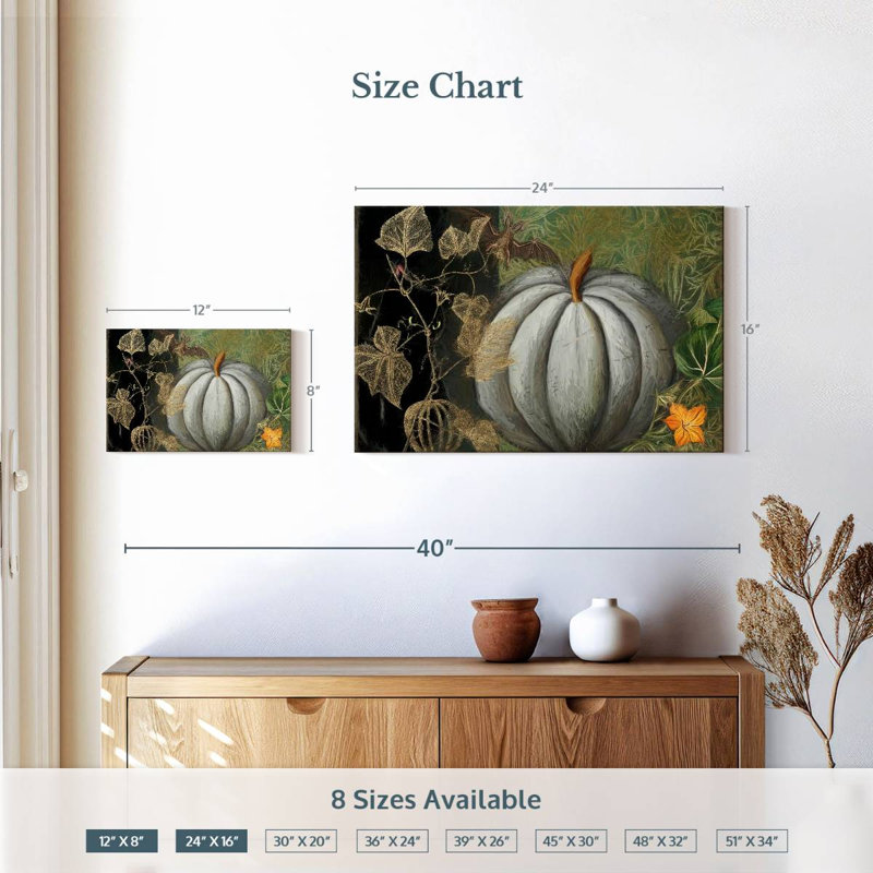 Yarlin Fresh Pumpkin, 16" H x 24" W