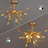 Golden Leaf Semi Ceiling Light