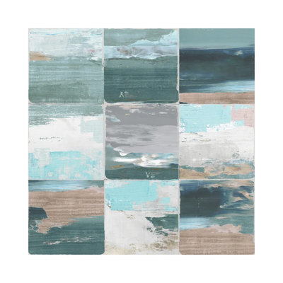 Rustic Mosaic by Tom Reeves - Wrapped Canvas Painting
