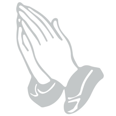 Décalcomanie murale prayer mains