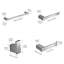 Ensemble de quincaillerie de salle de bain 4 pièces Accessoires de salle de bain Ensembles de porte-serviettes de bain-59260124