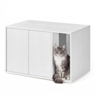 SONGMICS HOME Walery Superfast Toolless Assembly, Cat Litter Box Enclosure