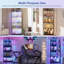 4-Tier Corner Display Cabinet with RGB Light Modes and Motion Sensor-1470752402