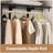 20'' - 96'' W Closet System with Wooden Drawers and Hanging Rods(Cut to Fit)-363493546
