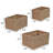 Arden Coastal Cottage Seagrass Scalloped Rectangular Organizing Storage Baskets (Set of 3)