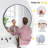 Round Wall Mirror, Modern Metal Frame, Decorative Bathroom & Living Room Mirror-397095500-397095501
