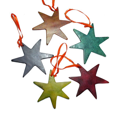 Nguvu Handcarved Kisii Stone Star Ornament Hanging Figurine