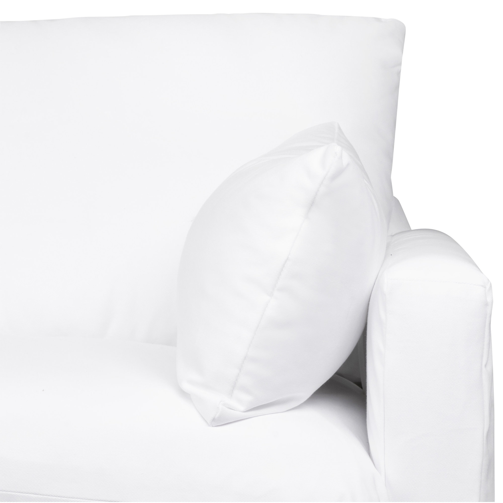 Godwin 67'' Upholstered Sofa, Classic Bleach White Twill