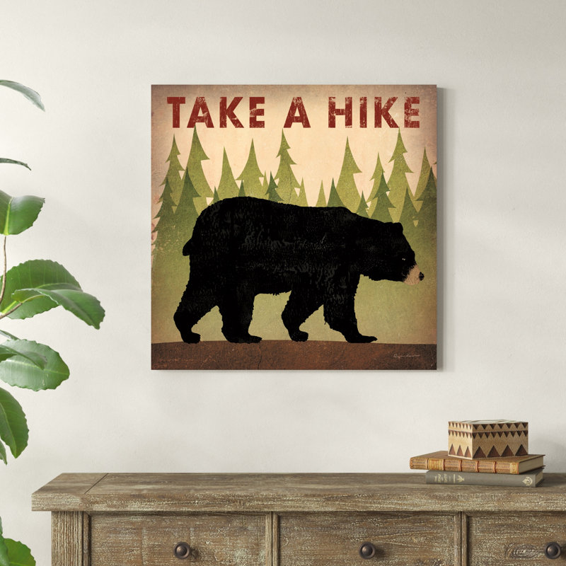 Take A Hike - ours noir, H 30 po x l 30 po x P 1,25 po