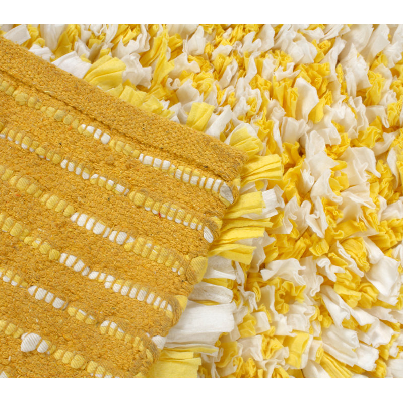 Tapis pour salle de bain Ammerman, Jaune
